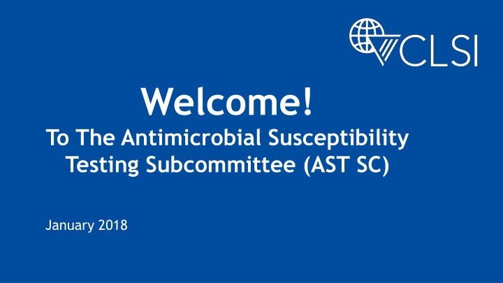 Introduction to Antimicrobial Susceptibility Testing Subcommittee