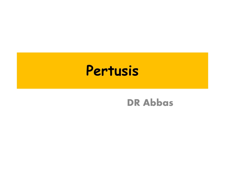 Pertusis