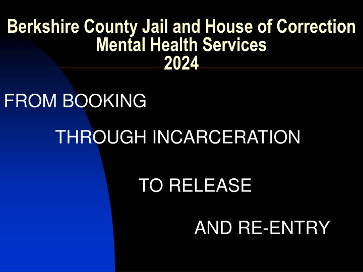 Berkshire County Jail Mental Health Services 2024