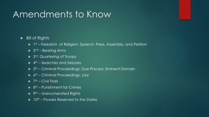 Powers and Federalism in the Constitution