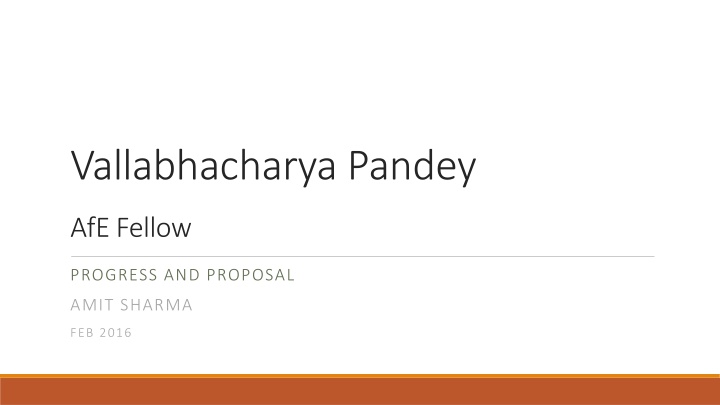 Vallabhacharya Pandey