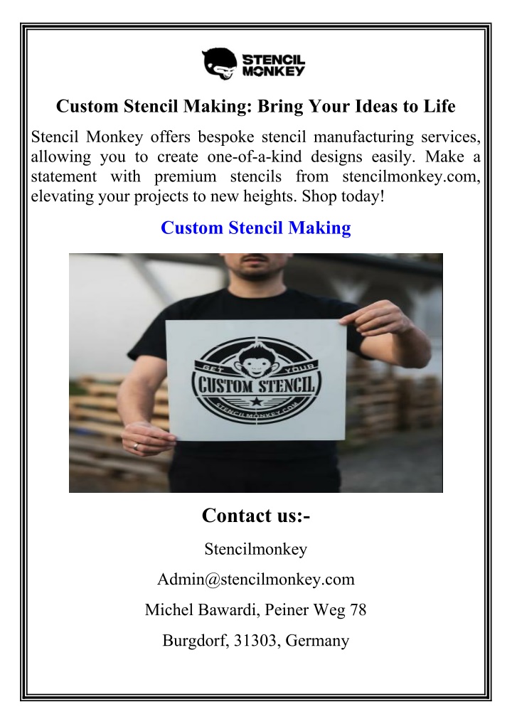 custom stencil making bring your ideas to life n.w