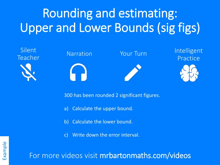 Rounding and Estimating Upper & Lower Bounds Example