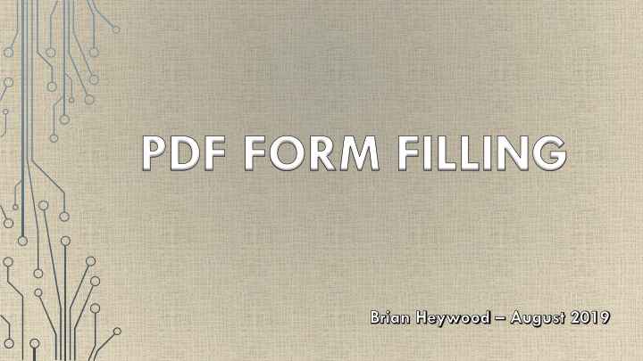 PDF FORM FILLING