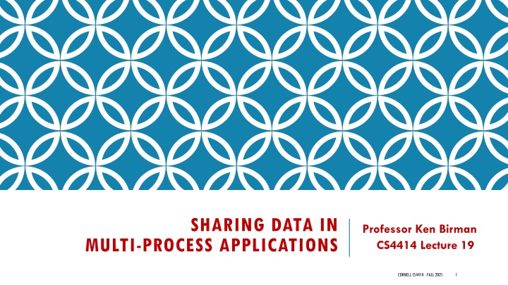 Sharing Data in Multi-Process Applications