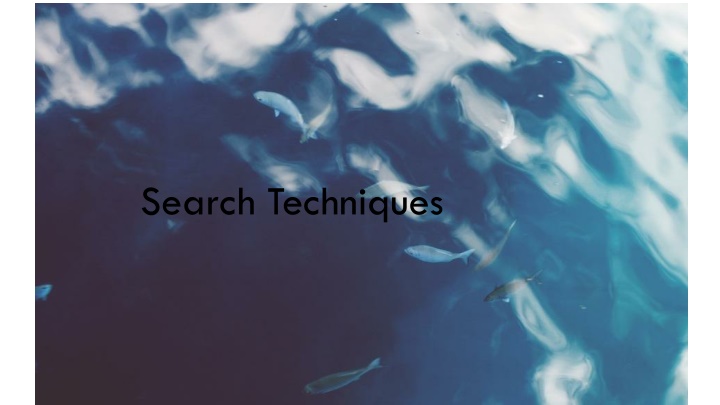 Search Techniques