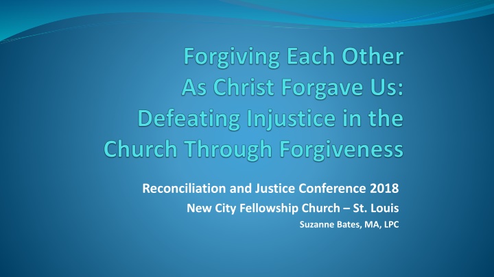 Reconciliation and Justice Conference 2018