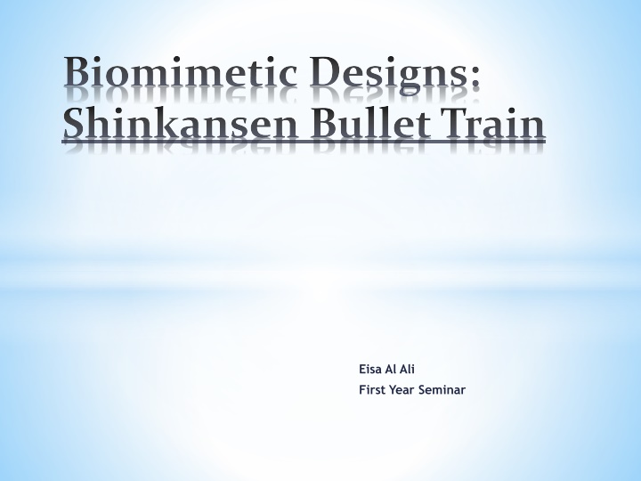 Biomimetic Designs: Shinkansen Bullet Train and Kingfisher Inspiration