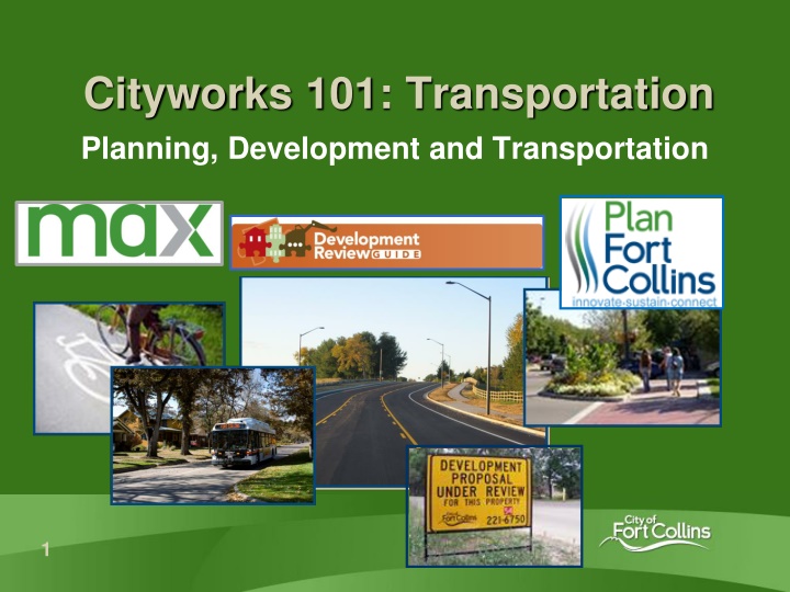 Cityworks 101: Transportation Planning and Development