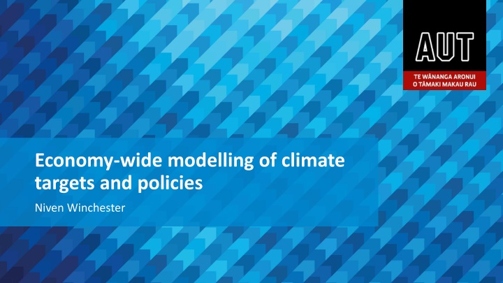 Economy-wide Modelling of Climate Targets