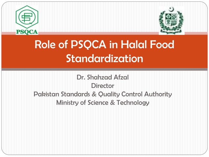 Role of PSQCA in Halal Food Standardization
