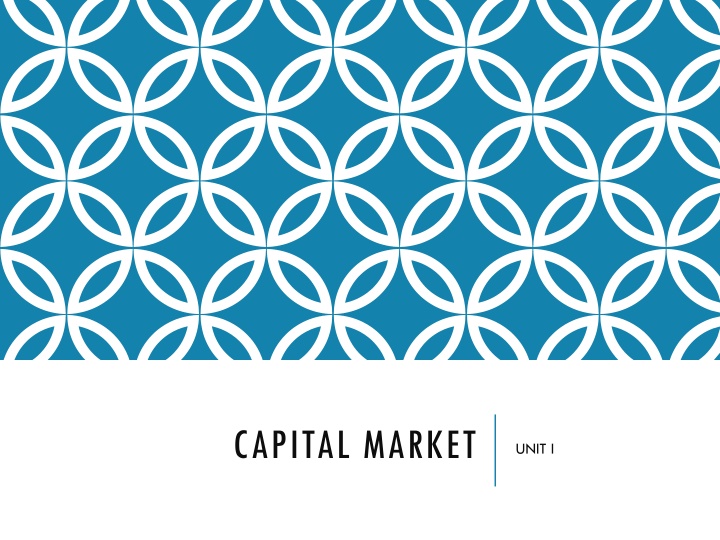Financial and Capital Markets
