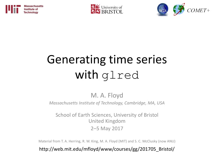 Managing Time Series Data using GLRED and SH_GLRED