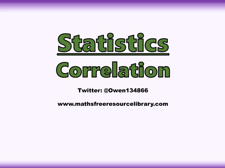 Correlation in Data Analysis