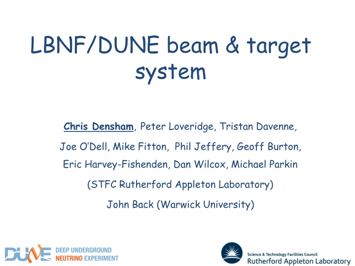 LBNF/DUNE beam & target system