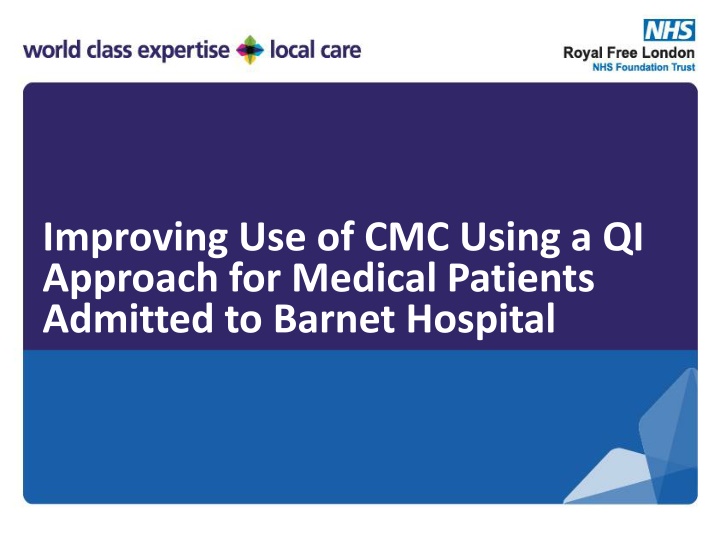 Improving CMC at Barnet Hospital: QI for Medical Patients
