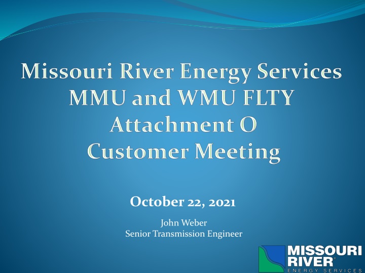 October 22, 2021 Transmission Engineers Meeting