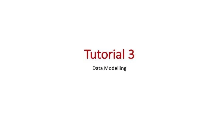 Data Modelling Paradigms and Concepts