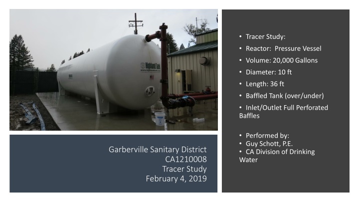 Reactor Pressure Vessel Tracer Study Summary