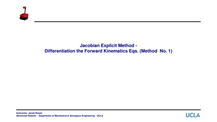 Jacobian Matrix in Robotics