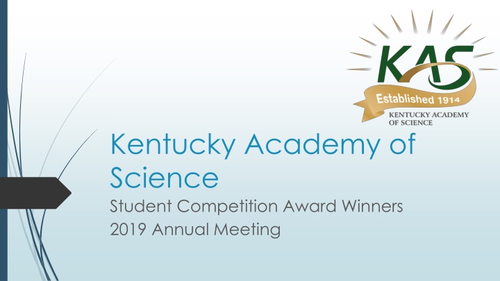 Kentucky Academy of Science Student Competition Award Winners 2019