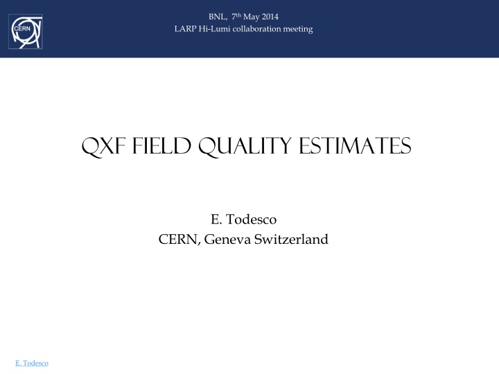 QXF Field Quality Estimates and Systematic Uncertainty in High-Field Magnets