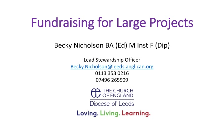 Fundraising for Large Projects