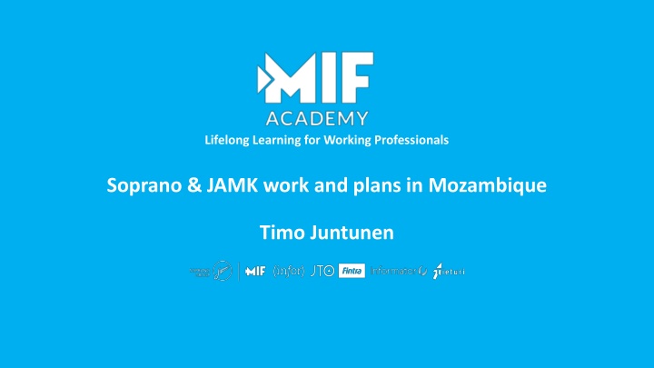 Lifelong Learning for Working Professionals: Soprano & JAMK Plans