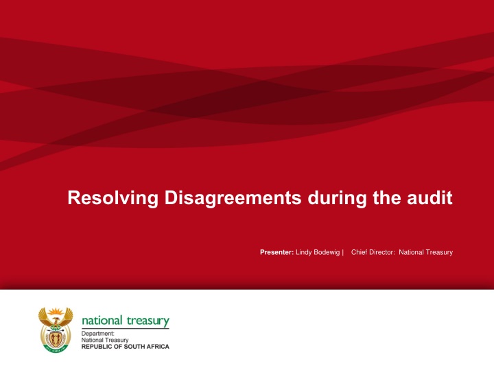 Resolving Disagreements during the audit