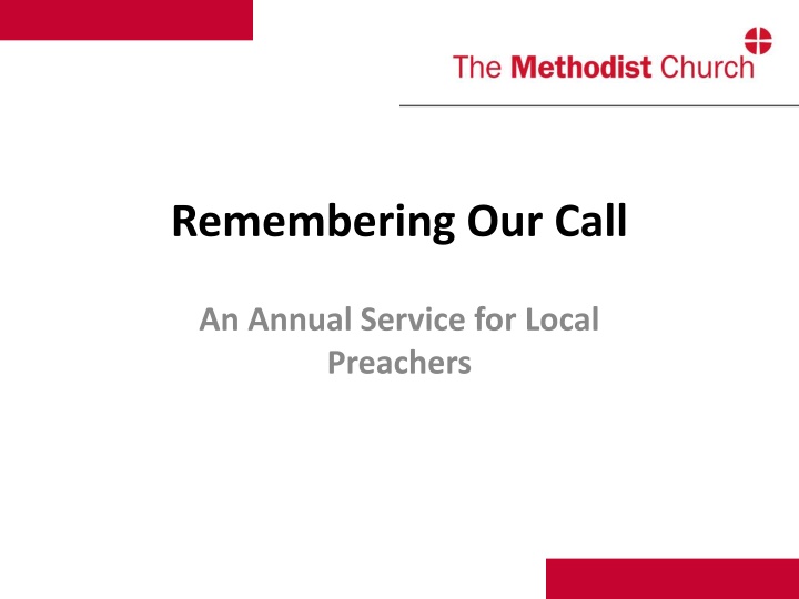Annual Service for Local Preachers