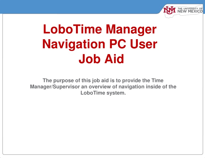 Overview of LoboTime Navigation