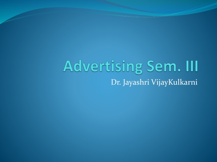 Dr. Jayashri VijayKulkarni