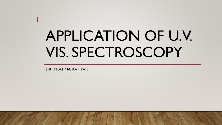 Applications of UV-Visible Spectroscopy in Chemistry