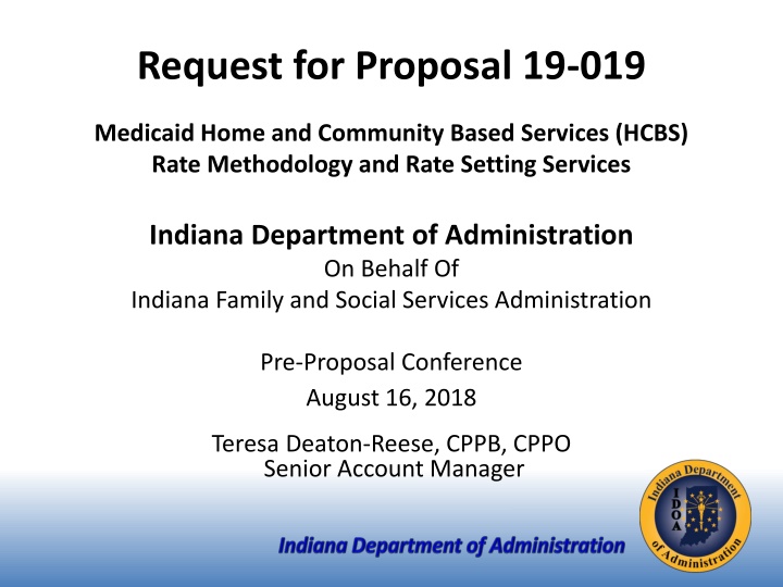 Request for Proposal 19-019
