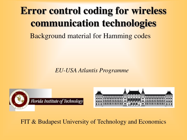Error Control Coding for Wireless Communication Technologies
