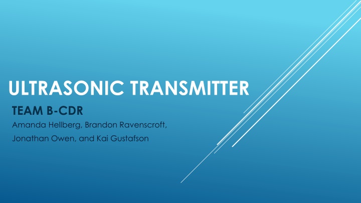 ULTRASONIC TRANSMITTER