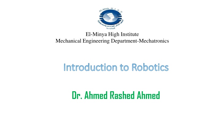 Introduction to Robotics