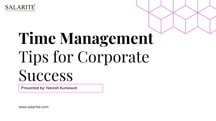 time management tips for corporate success n.w