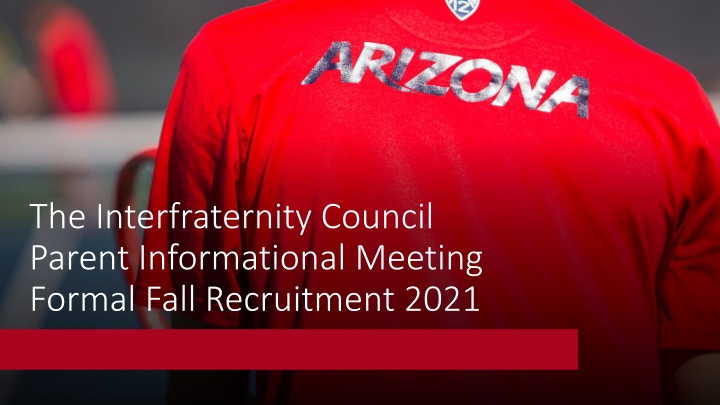 Interfraternity Council Fall Recruitment 2021 Information