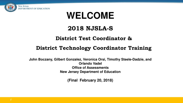 New Jersey Department of Education Contact Information