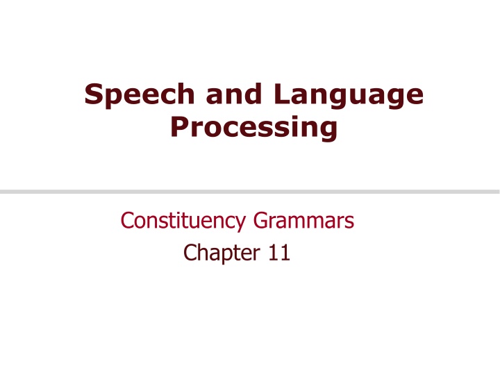 Constituency Grammars for Effective Language Analysis