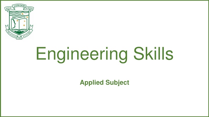 Essential and Applied Subjects at Lowood SHS