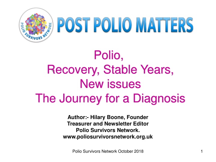 Polio Recovery and Post-Polio Syndrome Journey
