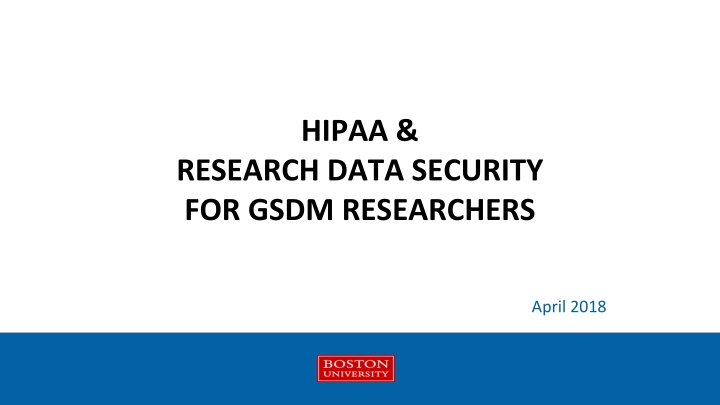 HIPAA and Research Data Security Awareness