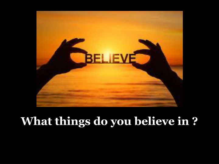 Belief in Apostles' Creed