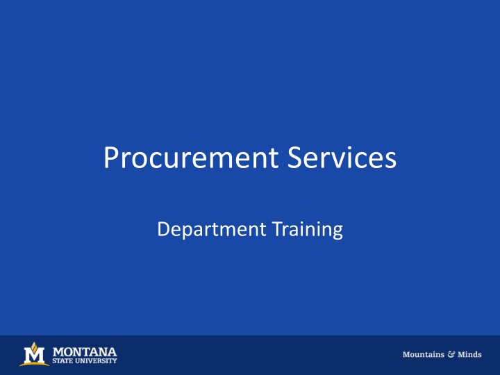 Procurement Services