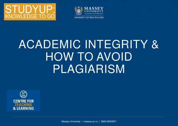 Academic Integrity and Plagiarism Awareness