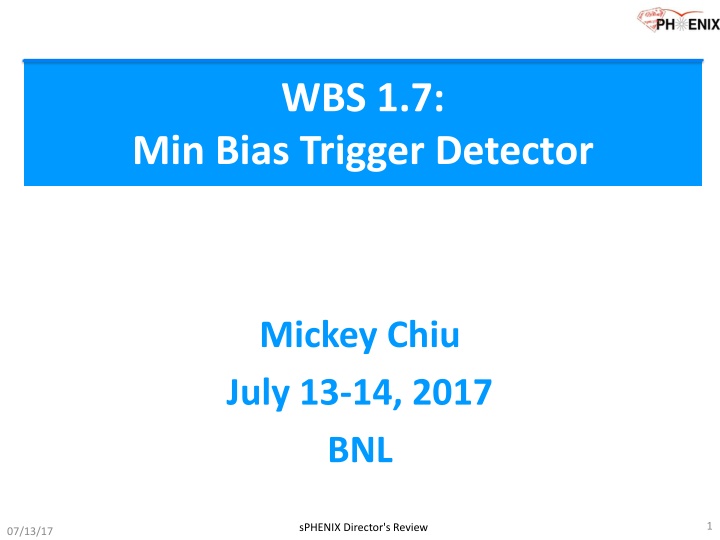 Min Bias Trigger Detector for Heavy Ion Collisions