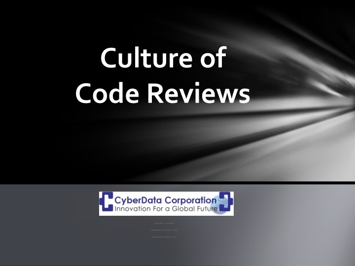 Culture of Code Reviews
