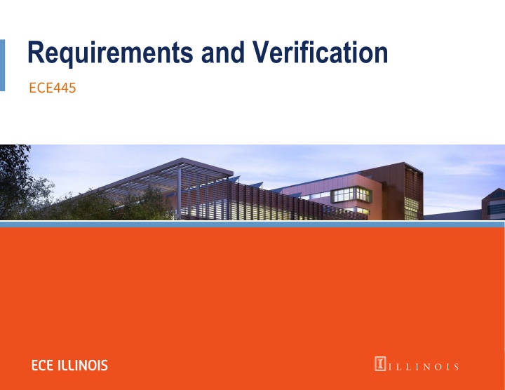 Requirements and Verification
